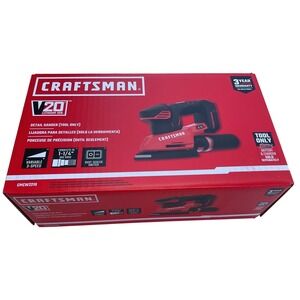Craftsman V20 Cordless Detail Sander Variable 3-Speed Tool Only CMCW221B NEW